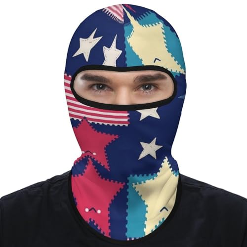 Balaclava con Estampado de Estrellas para Hombres y Mujeres, Máscara Facial Transpirable para Protección Solar, Cubre Cabeza Completa para Senderismo, Ciclismo, Correr, Conducción miniatura 1