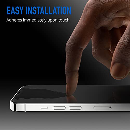 Image of MOCOLL Anti Blue Light Glass Screen Protector for iPhone 13 /13 Pro 6.1 Inch Full Coverage Tempered Glass Screen Cover Saver 9H Hardness 2.5D Edge Scratch-resistant Bubble Free