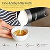 4 in 1 Milk Frother: Electric Milk Foamer with Cold & Hot Froth for Latte Cappuccino - Automatic Coffee Foam Maker 350 ml/10 oz Instant Milk Chocolate Steamer Heater