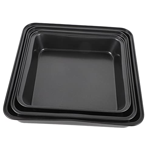 3-piece Nonstick Carbon Steel Oven Tray Set Baking Pan for Pizza Fish Chicken Cookie Sicilian Baking Plate - Image 7