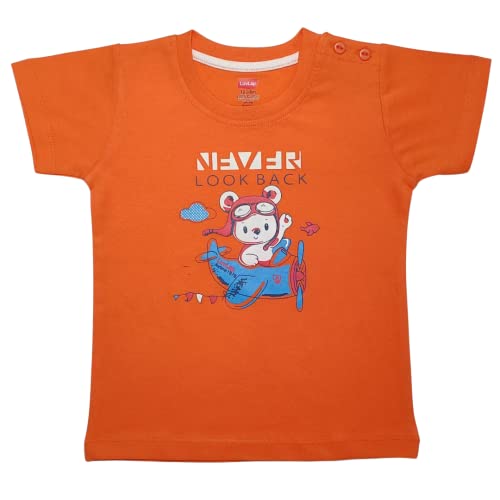 Image of LuvLap Baby Boys Regular Fit 100% Cotton Half Sleeve Boys T-Shirt Pack of 5
