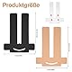 VEGCOO 16 Stück Knie Tape Vorgeschnitten für Schmerzlinderung & Sport (Hautfarbe + Schwarz) - Latexfrei, Wasserdicht, Atmungsaktiv - Kinesiologie Tape mit Stabilisierungsband