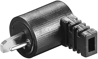 electrosmart Pack of 2 Hooked 2 Pin Din Male 90 Degree Right Angle Hi Fi Speaker/Loudspeaker Cable Plugs with Screw Connections