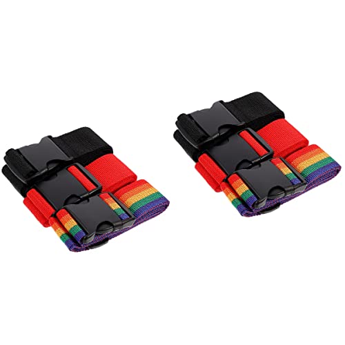 GALPADA 6 peças de tiras de bagagem de mão cintas de bagagem largas ajustáveis alças de embalagem fi