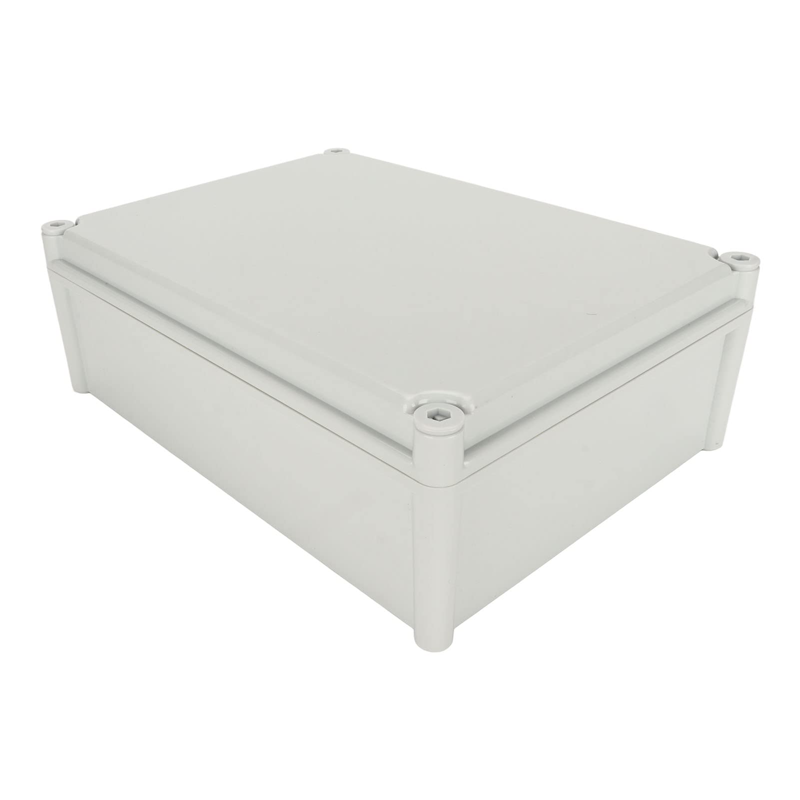 KIMISS Scatola di Giunzione Elettrica IP67 con Piastra di Montaggio, Custodia Esterna Ad ABS Grigio, 380 X 280 X 130 Mm, Custodia per Progetti Elettrici a Prova di Tempo