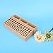 Akozon Premium 98 Holes Storage Rack | Leather Craft Tool Holder Box | Hand Work Stand Organizer | Multipurpose Wooden Brush Rack | Ideal for DIY Leather Craft & Professional