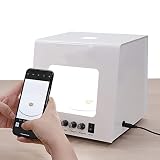 Schmuck-Foto-Lichtbox, elektrisch rotierende Plattenspieler-Softbox, dimmbares Studio für Schmuckfotografie und Video, ideal für 3D-Scannen und Produktdisplays
