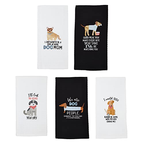 Serviette brodée pour animaux Mud Pie idée cadeau originale maîtres de chiens - 4