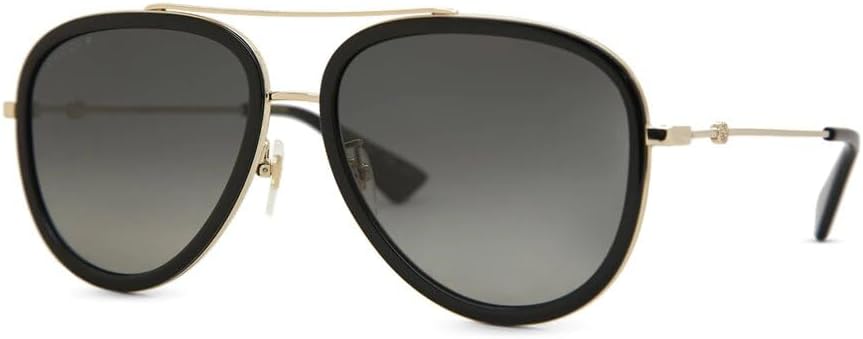Gucci Womens Polarized UV Protection Aviator Sunglasses Gold O/S - Image 2