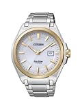 Citizen Super Titanium BM6935-53A - Reloj analógico de Cuarzo para Hombre, Correa de Titanio Color Plateado