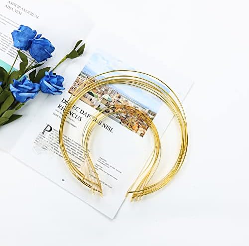 6 Pack 2 Layer Metal Gold Queen Goddess Angel Halo Crown Headband Hairbands Tiara Hair Hoops DIY Craft Bands Wedding Bridal Headpieces Prom Halloween Party Cosplay Costume Hair Accessories