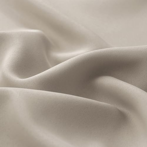 BGment Thermal Insulated 100% Blackout Curtains for Bedroom with Black Liner, Double Layer Full Room Darkening Noise Reducing Grommet Curtain, 2 Window Curtain Panels of 52 x 72 Inch, Cashmere by BGment - Image 7