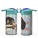 Zak Designs Moana 15.5oz Stainless Steel Kids Water Bottle with Flip-up Straw Spout - BPA Free Durable Design, Moana SS