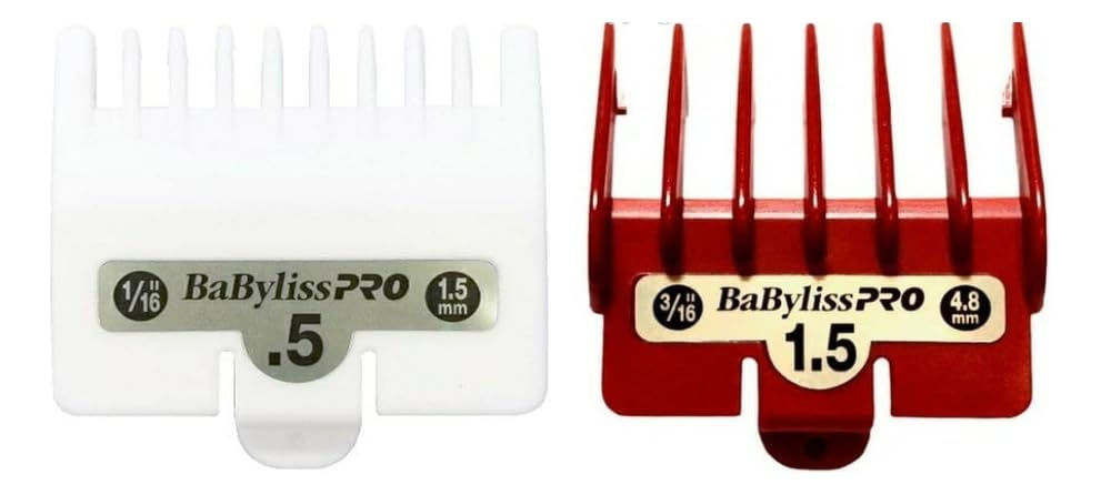 Tratamientos De Cabello, Beauty Peinetas Peines Babylis Clipper Set De Medios #1 1/2 Y #1/2