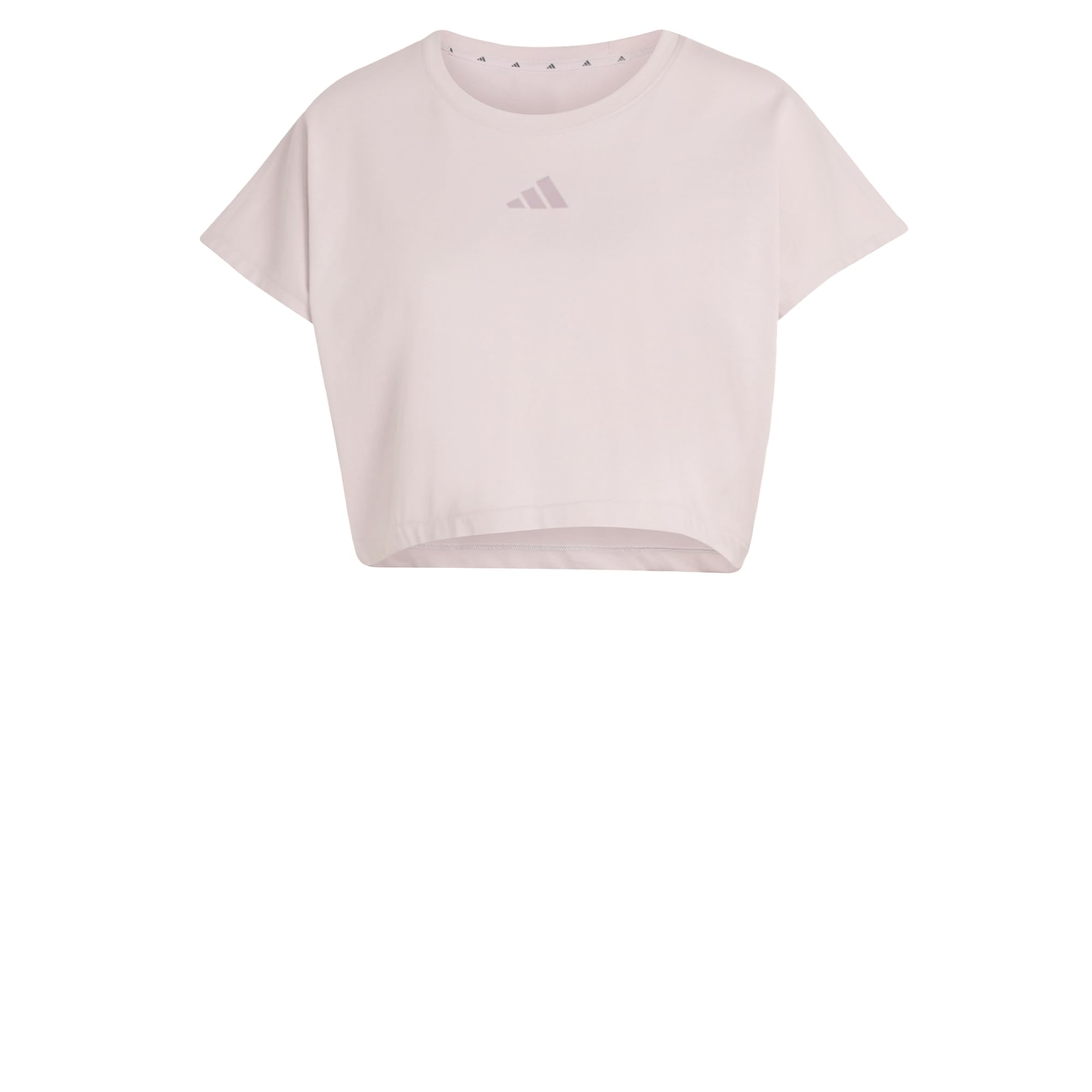 adidas Women's Power Workout Cropped Boxy 3-Stripes Tank, ice Purple, S