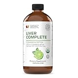 Liver Complete 16oz Support Liquid – Milk Thistle, Chanca Piedra & Dandelion Root – Herbal Cleanse Supplement – Non-GMO, Organic Ingredients