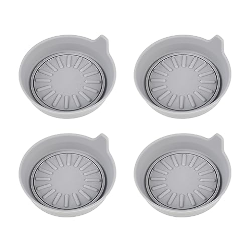 Seven Sparta Car Coasters for Cup Holders, Silicone Cup Holder Coasters, Universal Vehicle Coasters, Set of 4 Pack, 3-1/8