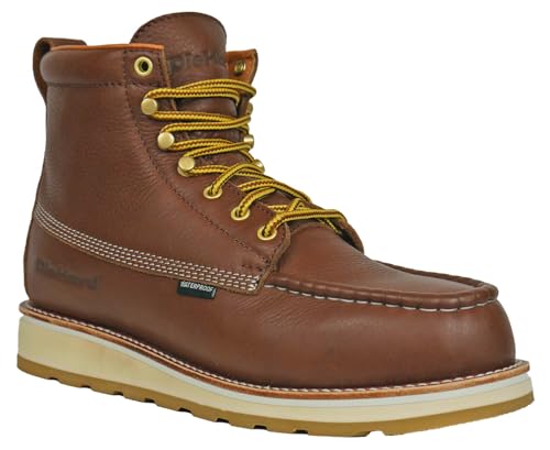 DieHard Toro Waterproof Composite Toe Work Boots Premium Leather Slip-Resistant Brown (Brown US Footwear Size System Adult Men Numeric Medium 9)