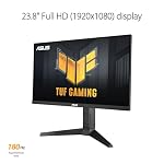 ASUS TUF Gaming 24” (23.8” viewable) 1080P Monitor (VG249QL3A) - Full HD, 180Hz, 1ms, Fast IPS, ELMB, FreeSync Premium, G-SYNC Compatible, Speakers, DisplayPort, Height Adjustable, 3 Year Warranty - Image 5