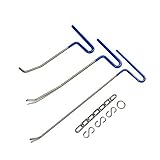 PDR Tools PDR Rod Car Dent Puller Tool Hail Damage Repair Paintless Dent Repair Tool Set Removal of Dents and Door Ding with Rods PDR Hook Car Auto Body Dent Removal Kit Dent Remover Pdr Rods(B9-11)
