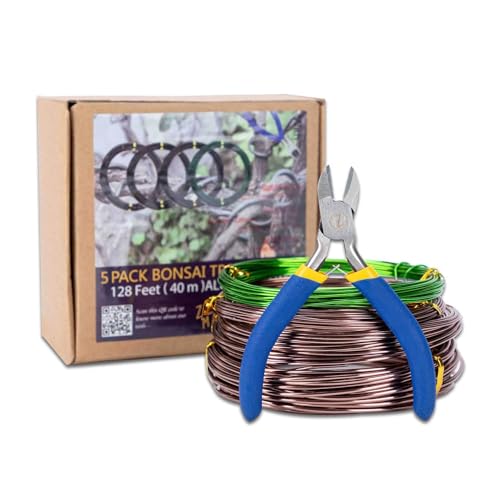 ZELARMAN Bonsai Training Wire Set of 4, Total 128 Feet (32 Feet Each Size) 3 Size - 1.0MM, 1.5MM...
