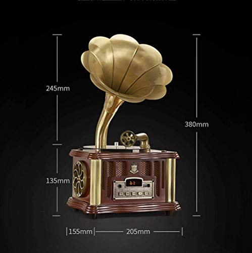 TYX-SS Haut-Parleur Bluetooth rétro, Haut-parleurs en Forme de Gramophone Platine Vinyle Vintage avec Haut-parleurs sans… - Les Beatles, Paul McCartney, John Lennon, RIngo Starr, George Harrison TYX-SS Haut-Parleur Bluetooth rétro, Haut-parleurs en Forme de Gramophone Platine Vinyle Vintage avec Haut-parleurs sans… – Image 5