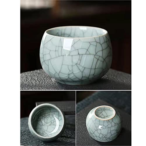 Mqjzsh Jianzhan, Japanese-Style Teacups, Tea Sets, Ceramic Teacups, Four-Piece Set Of Handmade Ice-Cracked Teacups #TOP5