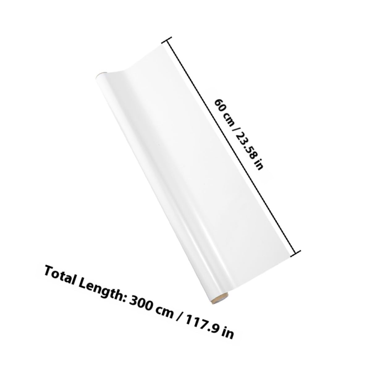 Pizarra Blanca Grande Adhesiva Electrostática para Pared 60X300 CM Borrable y Reutilizable Papel Pintado Removible para Escuela Oficina y Decoración Infantil