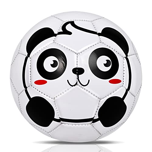 Ballon de Football pour Enfants Léger Doux au Toucher Petit pour Intérieur/Extérieur,Blanc,Taille 2