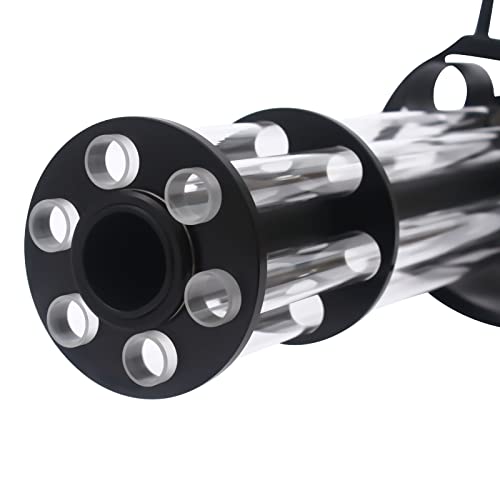 Co2 Machine, 24V 50W Plastic Manual Handheld Co2 Fog Cannon Machine With Led Full-Color Triplet Lamp Beads And 3M Tube For Concerts Wedding Party, Spraying Distance 8-10M/26.25-32.81Ft (Black) #TOP3