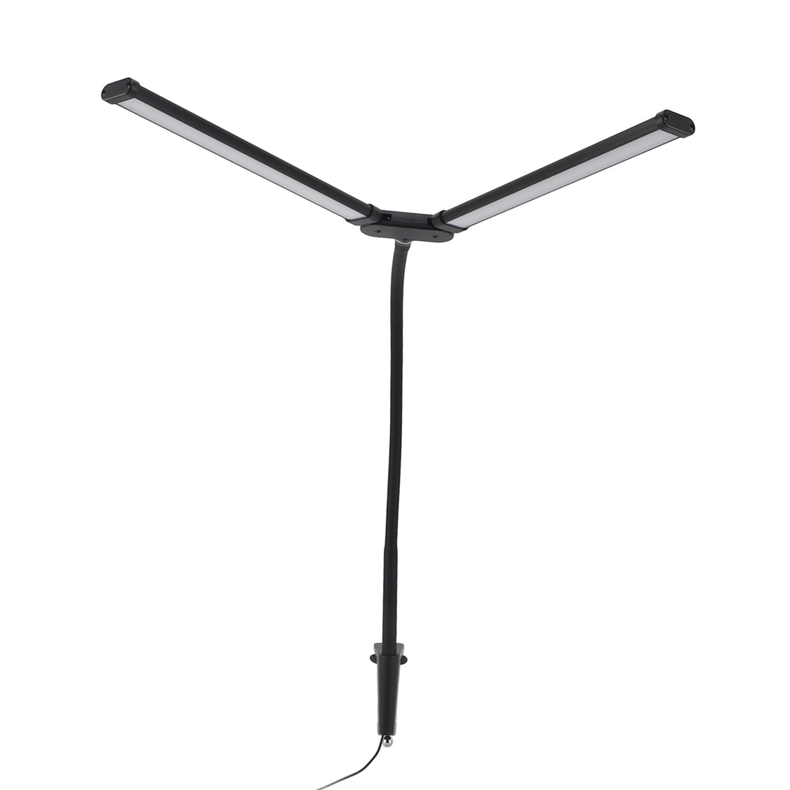 Sxhlseller Lampada LED da Scrivania a Doppia Testa con Morsetto, 10W USB