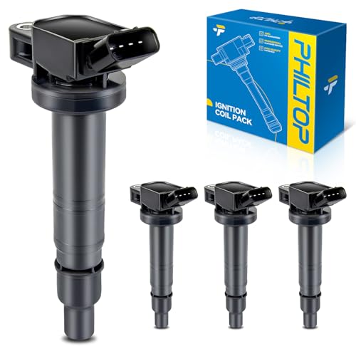 Image of PHILTOP 4 Pack Ignition Coil UF495 Fit for Tacoma Camry 4Runner FJ Cruiser