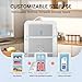 SUAVO Mini Fridge for Bedroom Skincare Fridge 6L/8 Cans Small Refrigerator Compact Refrigerator 110V AC/12V DC Portable Cooler and Warmer for Skin Care Cosmetic Beverages Drinks, Office Dorm and Car