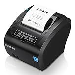 MUNBYN Stampante per Ricevute Bluetooth iOS, stampante POS MFi da 80 mm con USB, seriale, Ethernet, compatibile con Android, PC Windows e Ubereats, non compatibile con Paypal, Doordash o Grubhub