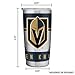 Rico Industries NHL Hockey Vegas Golden Knights 20oz Stainless Steel Tumbler with Lid - Great For Coffee, Tea, Water or Cocktails