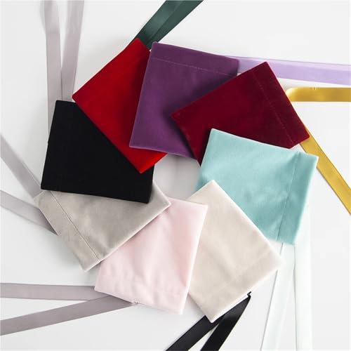 15 bolsas de terciopelo con cordón para joyas estilo 23 8