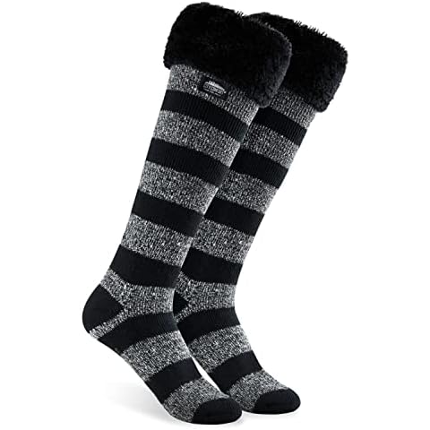 Calcetines Mujer Largos Invierno Antideslizantes de Forro Polar Cover