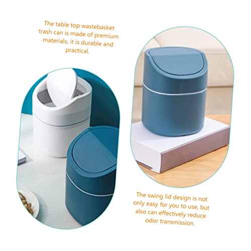 Mini caneca de basura con tapa Mobestech para escritorio miniatura 5