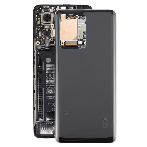 HUOLUNGJIN Battery Back Cover Compatible with Xiaomi Redmi Note 12 Pro+ 5G,Housing Door Back Cover Replacement Repair Set for Redmi Note 12 Pro+ 5G (Black)