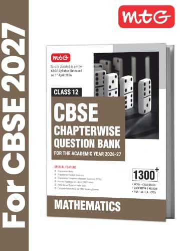 Image of MTG CBSE Class 12 Chapterwise Question Bank Mathematics For 2027 Board Exam | Based on CBSE Syllabus with 1300+ Questions