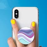 4 Pack / Multi-Function Foldable Finger Cell Phone Stand，Grip Holder for Smartphone and Tablets - Pink Power Scales Gloss Watercolor
