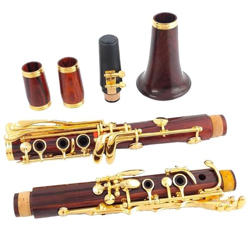 木製クラリネット本体 銀メッキキー付き ケース付き 管楽器