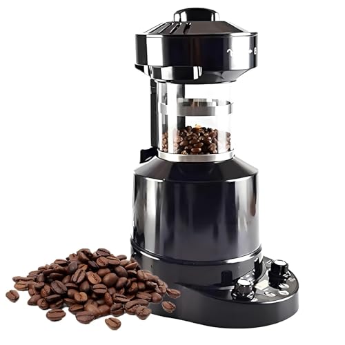 STWBHW Torréfacteur de Grains de café, torréfacteur de café, torréfacteur de Grains de café électrique Professionnel, Machine de torréfaction de café à air avec minuterie, Vitesse du Vent réglable