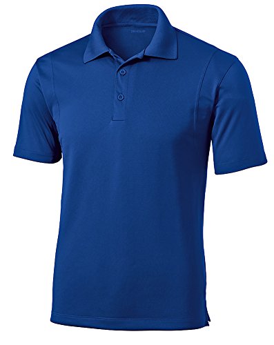 Polo de golf micropiqué homme Dri-Equip bleu idéal pour les greens