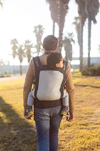 Beco Baby Carrier Toddler Carrier with Extra Wide Seat, Toddler Carrying Backpack Style and Front-Carry, Lightweight & Breathable Child Carrier, Toddler Sling Carrier 20-60 lbs (Cool Navy)