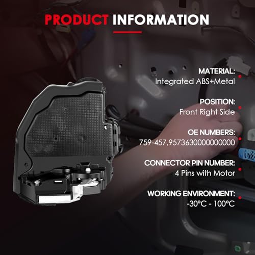 Image of CCIYU Door Lock Actuator Rear Right side for Toyota Tundra 2007-2019 | for Toyota Sequoia 2008-2019 Door Lock Latch Actuator replaces for 931-487,690500C060,69050-0C060