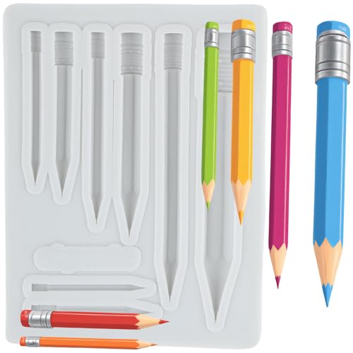 QDMOLDS Pencil Silicone Fondant Mold Back to School Pencil Chocolate Molds