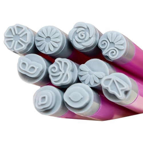 Sello de diseño de uñas-pluma de estampado de uñas, kit de estampado de uñas de mariposas de flores, 10 modelos, herramientas de estampado de uñas, pluma de estampado de uñas, herramienta de manicura