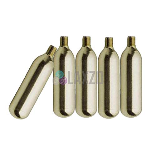 Laxzo® 5x 16g Non Threaded CO2 Cartridges, Gold
