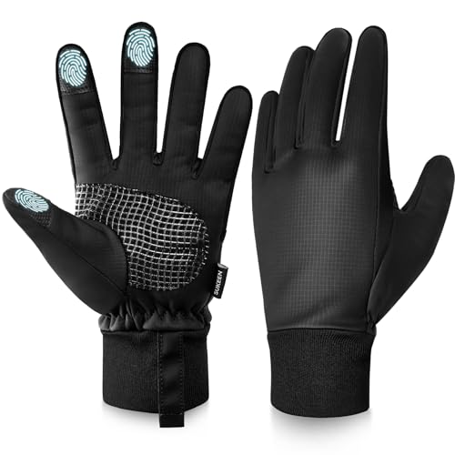Sukeen Warme Winterhandschuhe für Herren und Damen, Radfahren, Thermo, Laufen, Winddicht, rutschfest, Touchscreen, Fahren, Sporthandschuhe zum Wandern, Reiten, Arbeiten, Gehen